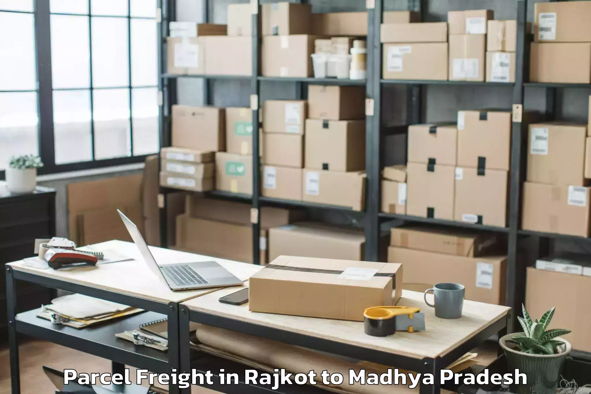 Book Rajkot to Bopal Parcel Freight